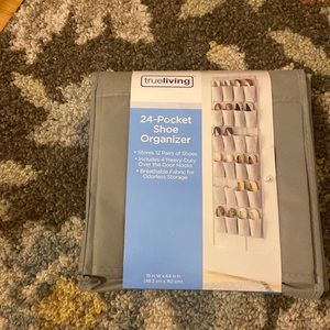 true living 24 pocket shoe organizer,NWOT